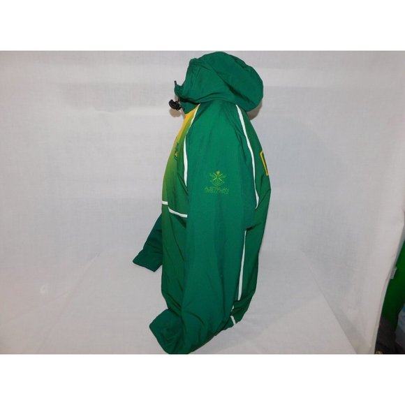 2020 Invictus Games Team Australia 1/2 Zip Pullover hooded Jacket Mens M Green - Picture 10 of 14